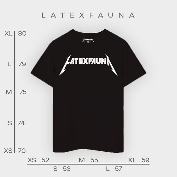 T-Shirt Latexfauna, Black, XS